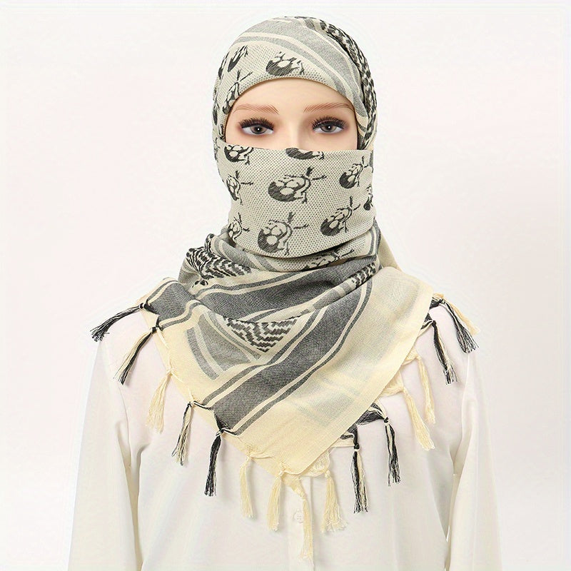 Desert Skull Pattern Tactical Scarf for Women