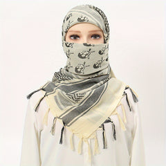 Desert Skull Pattern Tactical Scarf for Women