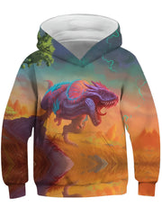 Kids' 3D Sharp Print Hooded Sweatshirt