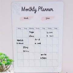 Small Magnetic Message Board for Fridge - Erasable Planner
