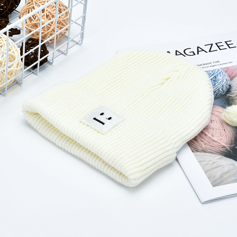 Men's Youth Street Solid Beanie Woolen Hat College Warm Women's Cold Hat