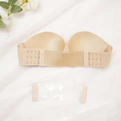 Strapless Bandeau Bra Push Up Invisible Lingerie