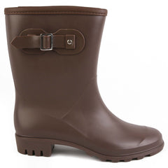 PVC Buckle Decor Non Slip Rain Boots Waterproof Lightweight