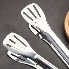 Stainless Steel Food Tongs for BBQ Steak Outdoor Buffet
