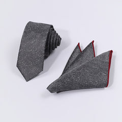 Casual Solid Tie Pocket Towel Set