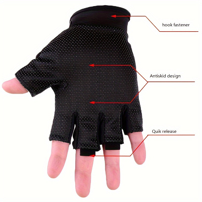 Half Finger Gloves Cycling Fitness Mountaineering Gloves Non-slip Wear-resistant
