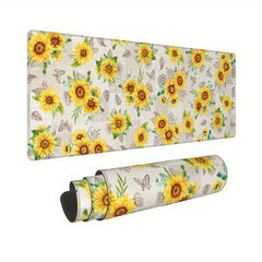 Sunflower Mouse Pad Gaming Mouse Pad 80x29 Large Non Slip Rubber Base Mousepad
