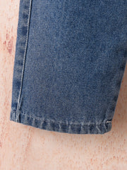 Girls Shredded Harem Jeans with Pocket