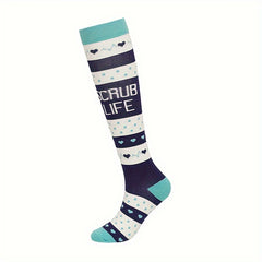 Men's Compression Knee High Sport Socks - Sweat Absorbing Breathable Socks