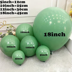 122pcs Avocado Green Party Arch Backdrop Balloon Garland
