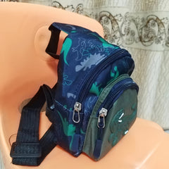 Kids Dino Print Crossbody Bag Messenger Bag Adjustable Straps