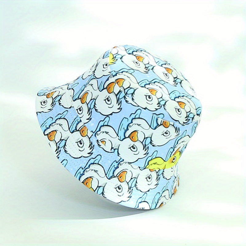 Yellow Duck Pattern Sun Hat for Men and Women