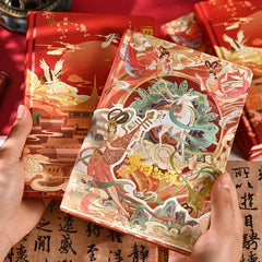 Chinese Style Notebook Diary - Forbidden City & Dunhuang National Tide