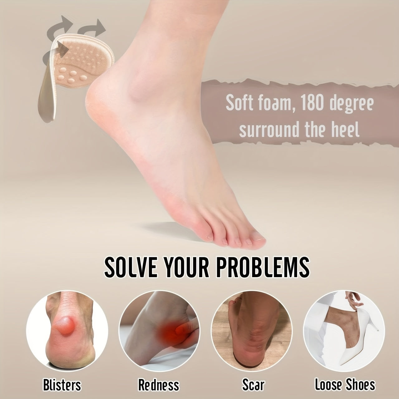 Foot Protection Stickers Sneakers Heel Stickers Anti-dropping Anti-grinding