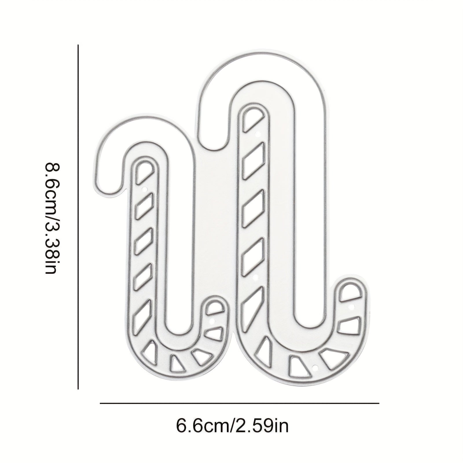 Christmas Metal Cutting Dies Candy Cane Die Cuts Embossing Stencil
