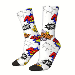Funny Novelty Crew Socks Crazy Design