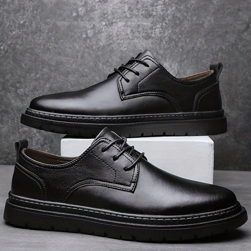 Men's Leather Derby Shoes for Wedding Business