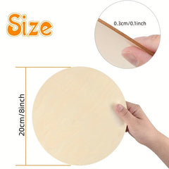 5pcs Wooden Circles Round Wood Slices for DIY Crafts