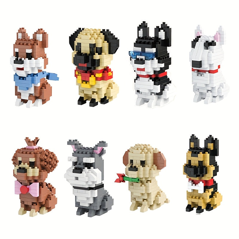 Pet Dog Building Blocks - Husky, Shiba Inu, German Shepherd