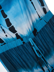 Tie Dye Off Shoulder Jumpsuit