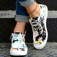 Tie Dye Skate Shoes Women's Casual Lightweight Walking Shoes