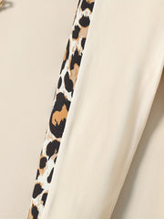 Toddler Girl Leopard Print Colorblock Elastic Leggings