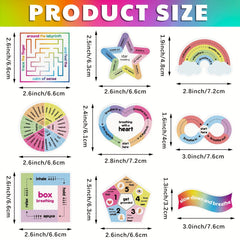 Pressure Relief Stickers Student Anxiety Sensory Calming Stripe Stickers