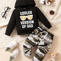 Infant Boys Camo Print Hoodie & Pants 2pc Set