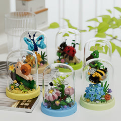 Insect Brick Building Blocks - Bee Snail Butterfly Design - Mixed