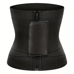 Waist Trainer Tummy Wrap Tummy Control Zipper Slimmer Belly Belt