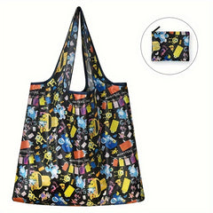 Large Capacity Folding Shopping Bag Portable Nylon Hand-held Storage