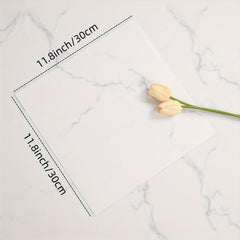10pcs Marble Tile Sticker Peel Stick Home Decor Waterproof Self-adhesive