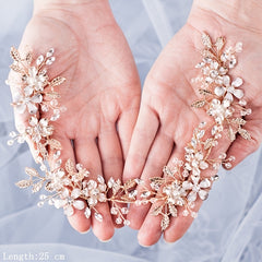 Bridal Flower Headband Hair Jewelry Tiara Rhinestone Tiara