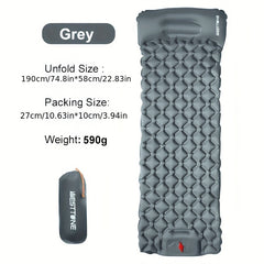 Inflatable Sleeping Pad Air Mattress with Built-in Pump for Travel Hiking