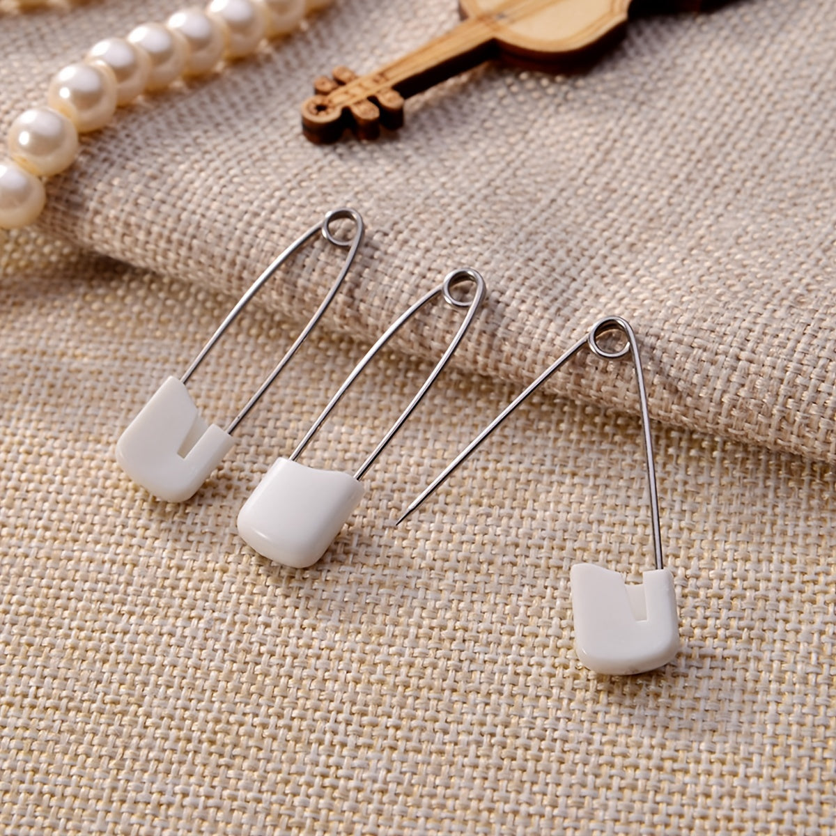50pcs Heavy Duty Stainless Steel Diaper Pins for Cloth Diapers