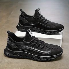 Men's Outdoor Breathable Lace-up Sneakers for Running Jogging
