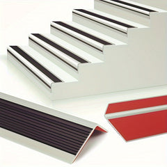 1pc Vinyl Stair Nosing Self Adhesive Stair Edge Protector Non Slip