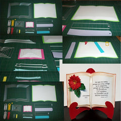 Metal Book Cutting Dies for Scrapbooking and DIY Craft