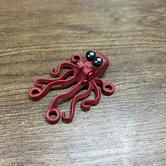 Red Octopus Building Block Model Accessory