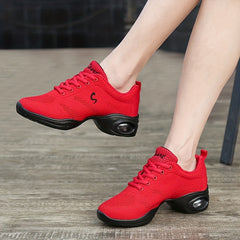 Women's Arch Support Jazz Dance Shoes Air Cushion Athletic Sneakers
