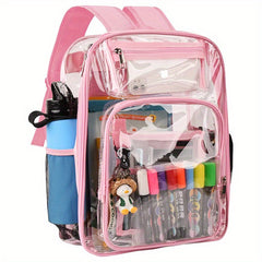 Clear Backpack Heavy Duty PVC See Through with Reinforced Straps