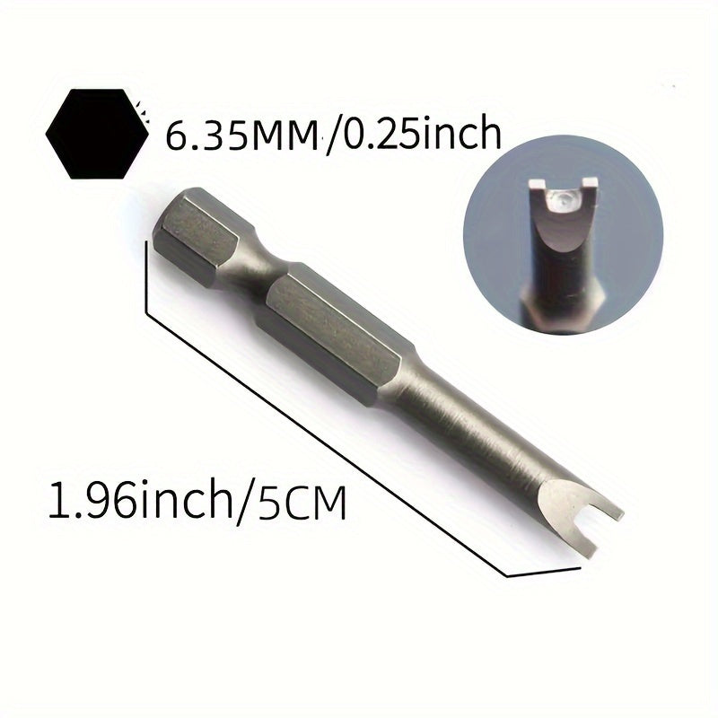 5pcs Special Shaped Screwdriver Set 50mm U Y Triangle Cross Three Points Bits