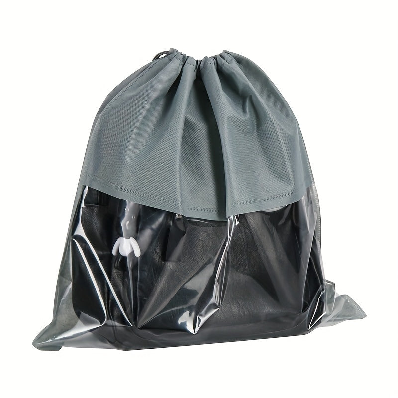 2pcs PEVA Frosted Plastic Bags for Clothing Shoes & Home Storage