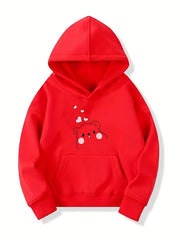 Girls Bear Pattern Smart Hoodie for Halloween Party
