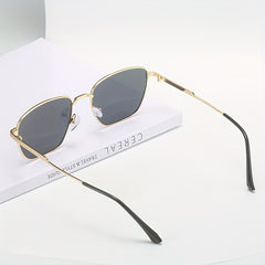 Retro Metal Square Men's Casual Sunglasses Driving Sunglasses