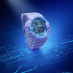Waterproof Alarm Clock Digital Sport Wristwatch for Girls Teens Women
