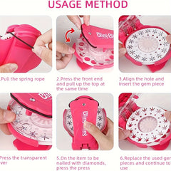 Sparkling Simulated Diamond Hair Clip DIY Kit, Luster Series