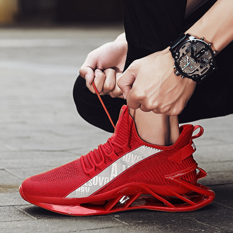 Men's Mesh Lace Up Running Sneakers Casual Shoes