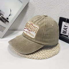 America 3D Embroidery Retro High Washed Denim Baseball Cap Unisex