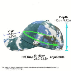 Tie Dye Baseball Cap Cotton Hip Hop Dad Hat Colorful Sports Hats